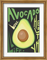 Framed Kitchen Avocado