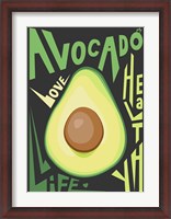 Framed Kitchen Avocado