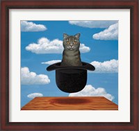 Framed Magritte Cat