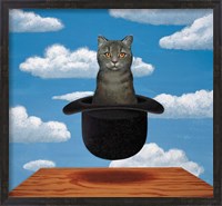 Framed Magritte Cat