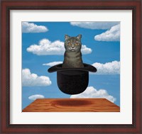 Framed Magritte Cat