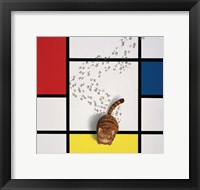 Framed Mondrian Cat