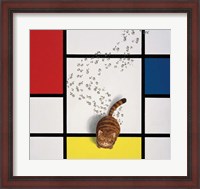 Framed Mondrian Cat