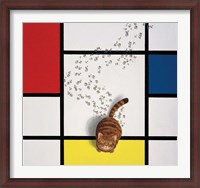 Framed Mondrian Cat