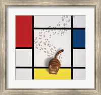 Framed Mondrian Cat