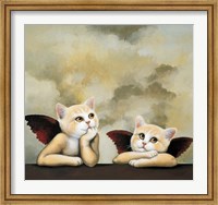 Framed Raphael Cat