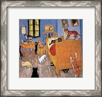 Framed Van Gogh Arles Cat