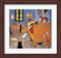 Framed Van Gogh Arles Cat