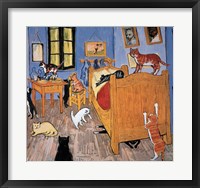 Framed Van Gogh Arles Cat