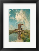 Framed Windmill on a Polder Waterway, c. 1889