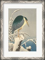 Framed Heron in Snow, 1920-1930