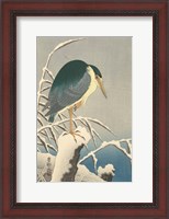 Framed Heron in Snow, 1920-1930
