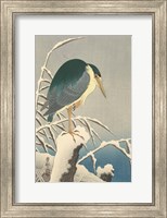 Framed Heron in Snow, 1920-1930