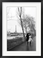 Framed Paris In The Rain I Love