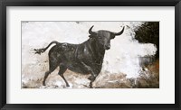 Framed Black Bull