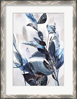 Framed Blue Leaves