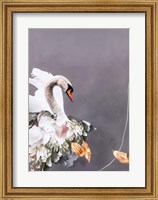 Framed Swan Gold 1