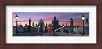 Framed Dawn at Charles Bridge