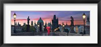 Framed Dawn at Charles Bridge