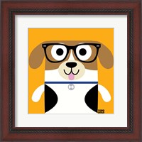 Framed 'Bow Wow Beagle' border=