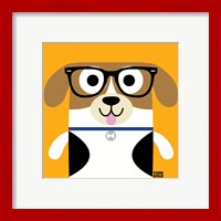 Framed 'Bow Wow Beagle' border=