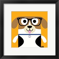 Framed 'Bow Wow Beagle' border=