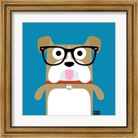 Framed 'Bow Wow Bulldog' border=