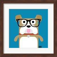 Framed 'Bow Wow Bulldog' border=