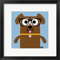 Framed 'Bow Wow Labrador' border=