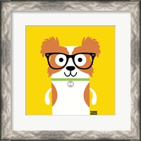 Framed Bow Wow Papillon