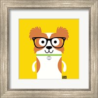 Framed Bow Wow Papillon