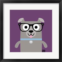 Framed 'Bow Wow Pitt Bull' border=