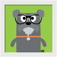 Framed 'Bow Wow Schnauzer' border=