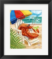 Framed Beach Friends - Lobster