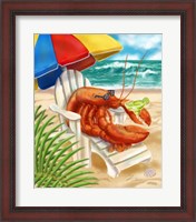 Framed Beach Friends - Lobster
