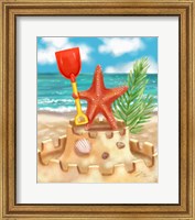 Framed Beach Friends - Starfish