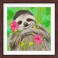Framed Smiling Sloth
