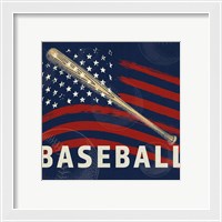 Framed 'Vintage Baseball Sign 2' border=