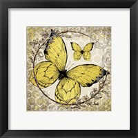 Framed 'Honey Bee Butterfly 3' border=