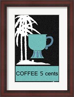 Framed Coffee Palm Trees