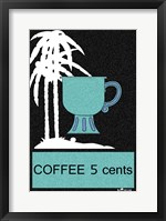 Framed Coffee Palm Trees