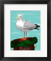 Framed Holiday Seagull