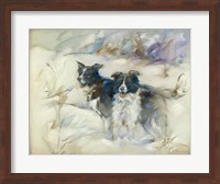 Framed Cow Dogs