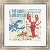 Framed 'Fresh Lobster' border=