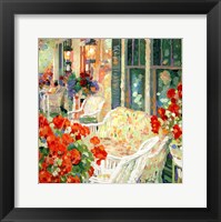 Framed Geranium Porch