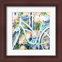 Framed Bike & Hydrangeas
