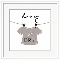 Framed 'Hang and Dry' border=