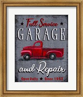 Framed Full Service Garage