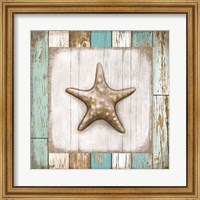 Framed Starfish on Beach