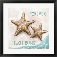 Framed 'Forever Beach Bums' border=